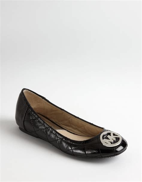 michael kors ballerina fulton black|MICHAEL Michael Kors Womens Fulton Quilted Ballet Flats .